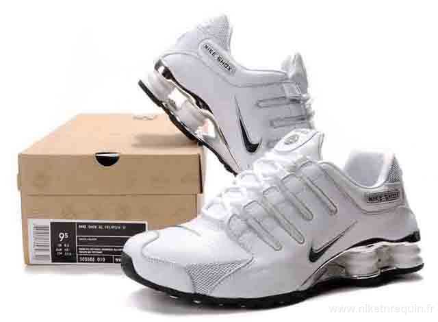 Dernieres concepteur de Nike Shox NZ chaussures blanches (3)